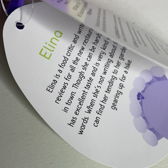 Sqishmallow Elina Purple Bird Keychain NWT 3.5" - Picture 5 of 5